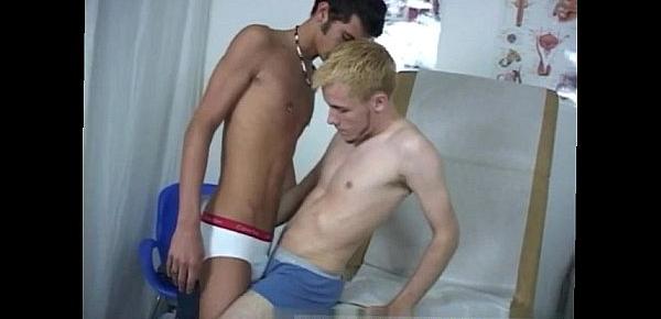  Gay medical enema Standing to the side of Zack, I put his pecker in